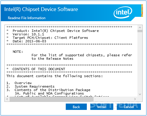 Intel Chipset Software Installation